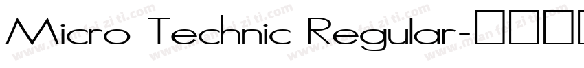 Micro Technic Regular字体转换